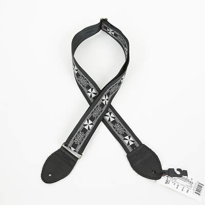 Souldier "Iron Cross" Silver Pattern Guitar Strap