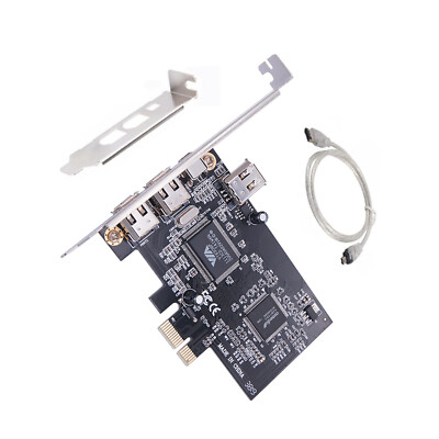 PCIE FireWire Card PCI-e X1 to External IEEE 1394 Adapter Controller 4 Port