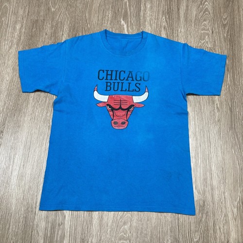 トップス 90s vintage NBA CHICAGO BULLS shirt y2k Bulls Shirt M Vintage 90s 00s Chicago Nike Blue NBA