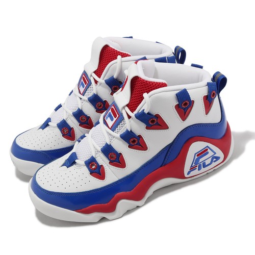 

Мужские баскетбольные кроссовки Fila Grant Hill 1 White Fire Red Pro Blue 1BM01288-125, Белый, Grant Hill 1