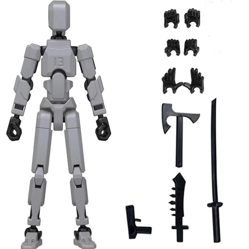 Titan13, Dummy 13, T13 Action Figure,Toy Robot, 3D Printed - Fully Assembled