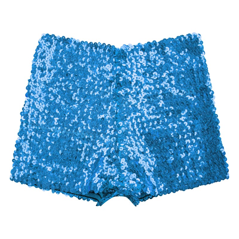 Kids Girls Sparkly Sequin Shorts Elastic Waist Gymnastic Hot Pants