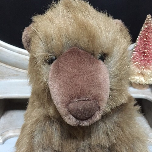 VTG Animal Fair Brown Teddy Bear 12” Stuffed Plush Toy Sitting Korea Made #7517C
