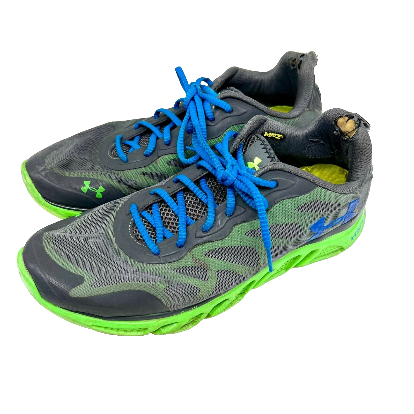Under Armor Spine Venom Neon Mens Size 11 Gray/Green | eBay