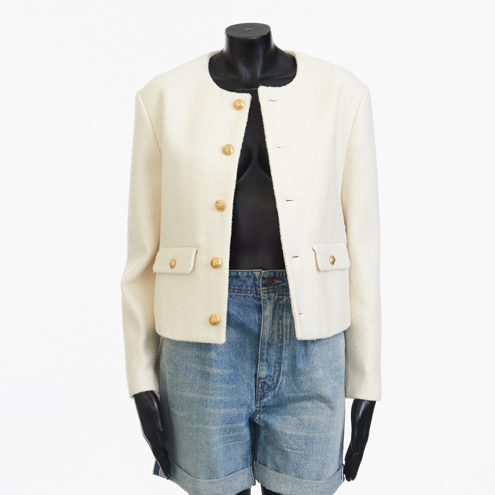 ★Celine セリーヌ★“CHASSEUR\" ニット織りジャケット CELINE セリーヌ シャスールジャケット 2V71I739P.07DN