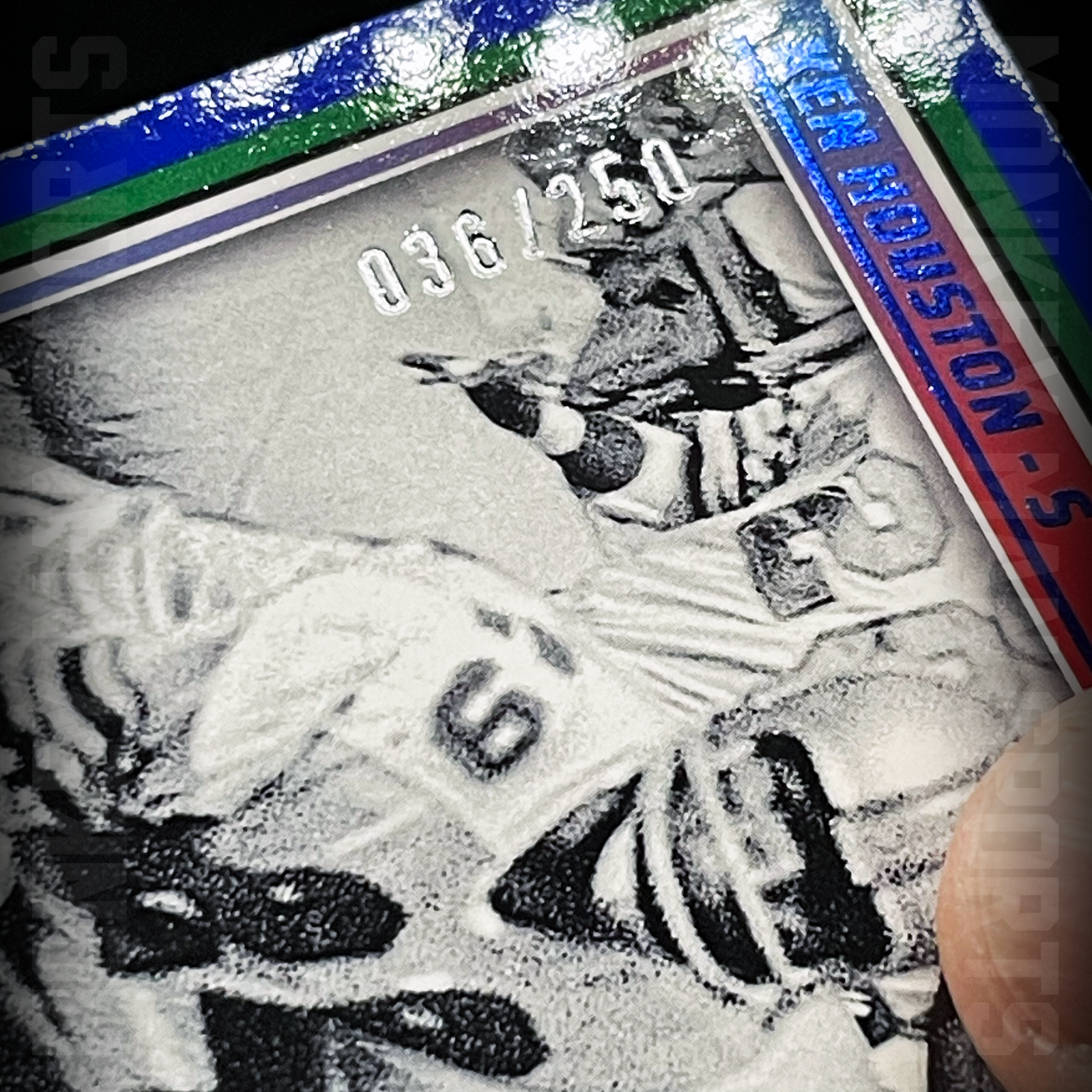 Additional photo 2 of 2025 Score Football - Ken Houston #/250 - #299 SHOWCASE BLUE OILERS MINT