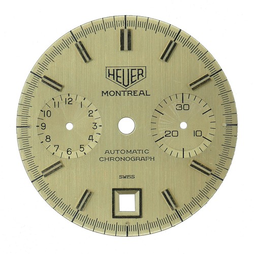 HEUER MONTREAL AUTOMATIC CHRONOGRAPH 30MM GOLD DIAL WITH FEET