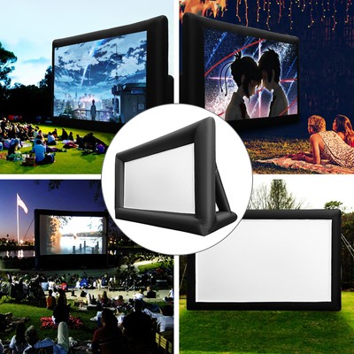 VEVOR 24FT Inflatable Movie Projector Screen Projection Outside Theater w/Blower