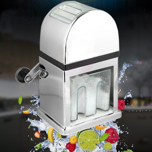 Ice Crusher Shaver Machine Durable Crushed Ice Maker Easy Clean 12.5*15.5*26.5cm