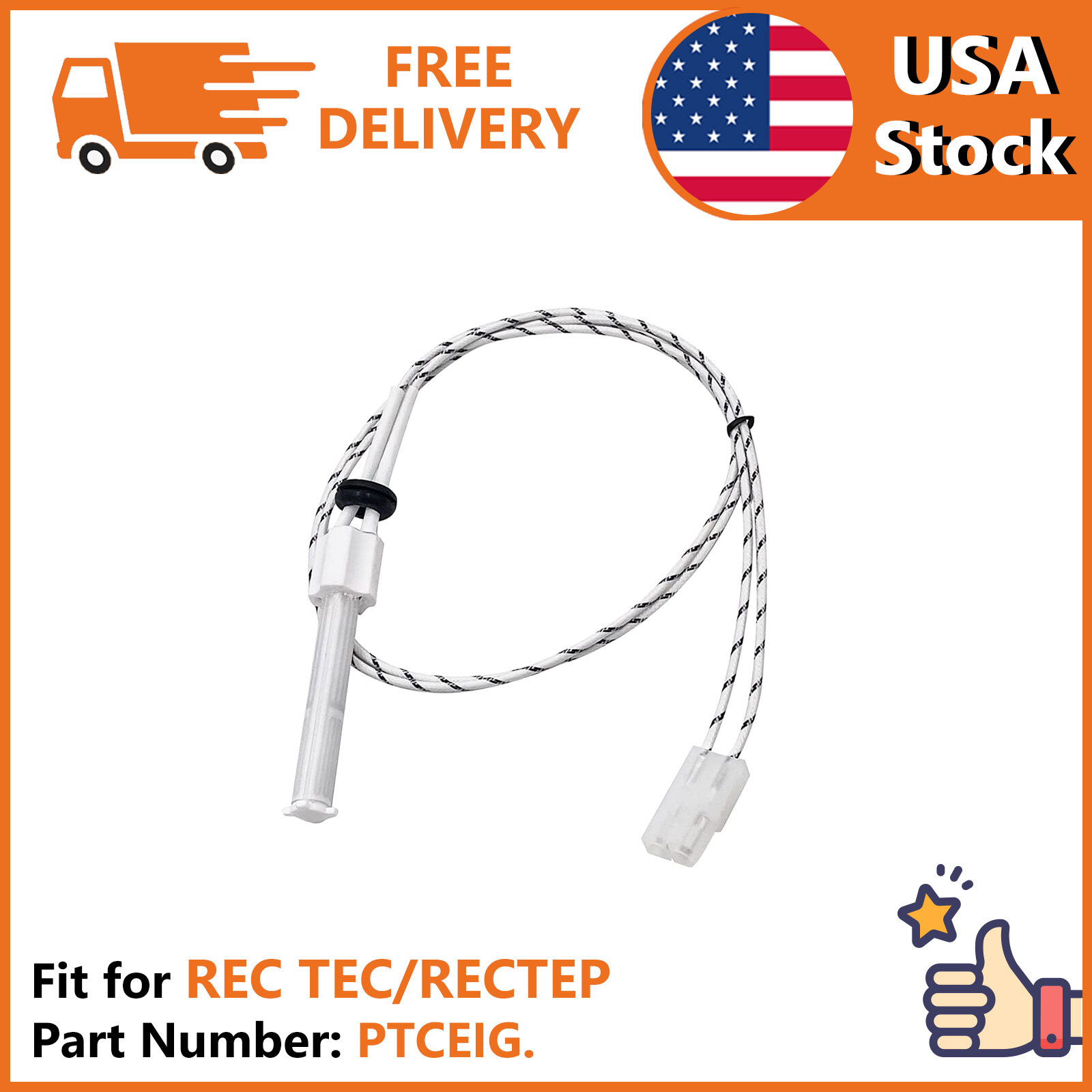 Ceramic Igniter Element Replacement for REC TEC Wood