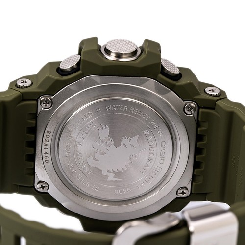 Pre-owned Casio Gw9400-3 Men's G-shock Black Digital Dial Olive Resin Strap Chrono Watch