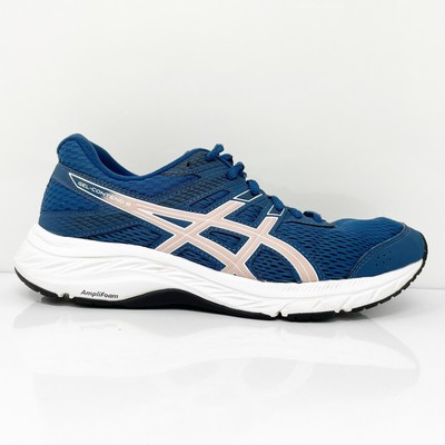 

Женские кроссовки Asics Gel Contend 6 1012A570 синие кроссовки размер 6,5, Синий, Gel Contend 6
