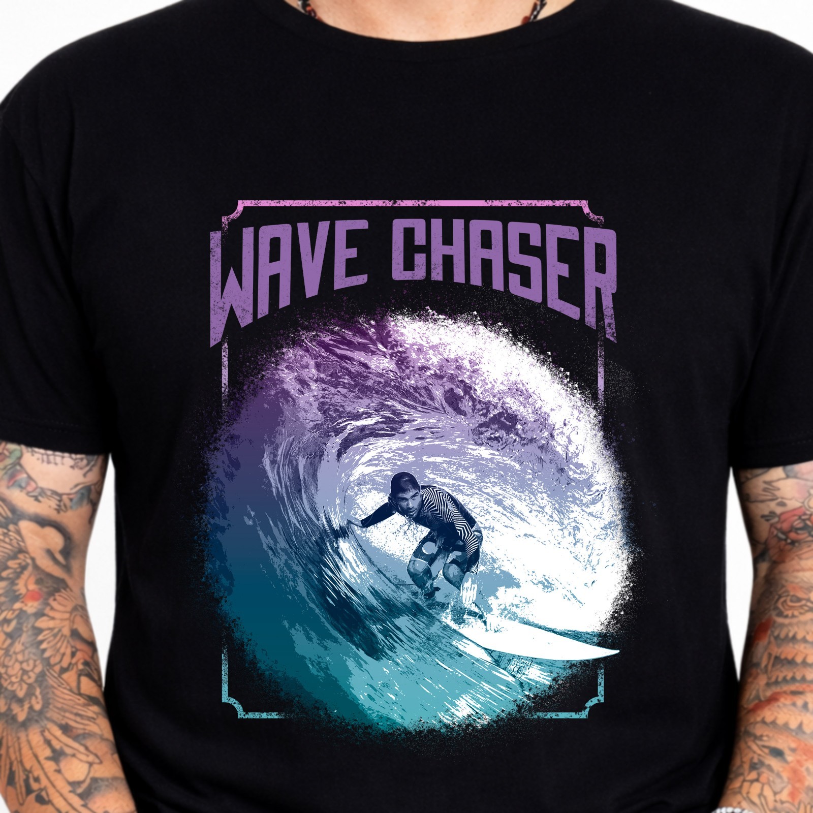 Wave Chaser Surfer Ocean Surfing Beach Extreme Sports Adventures Graphic T-Shirt