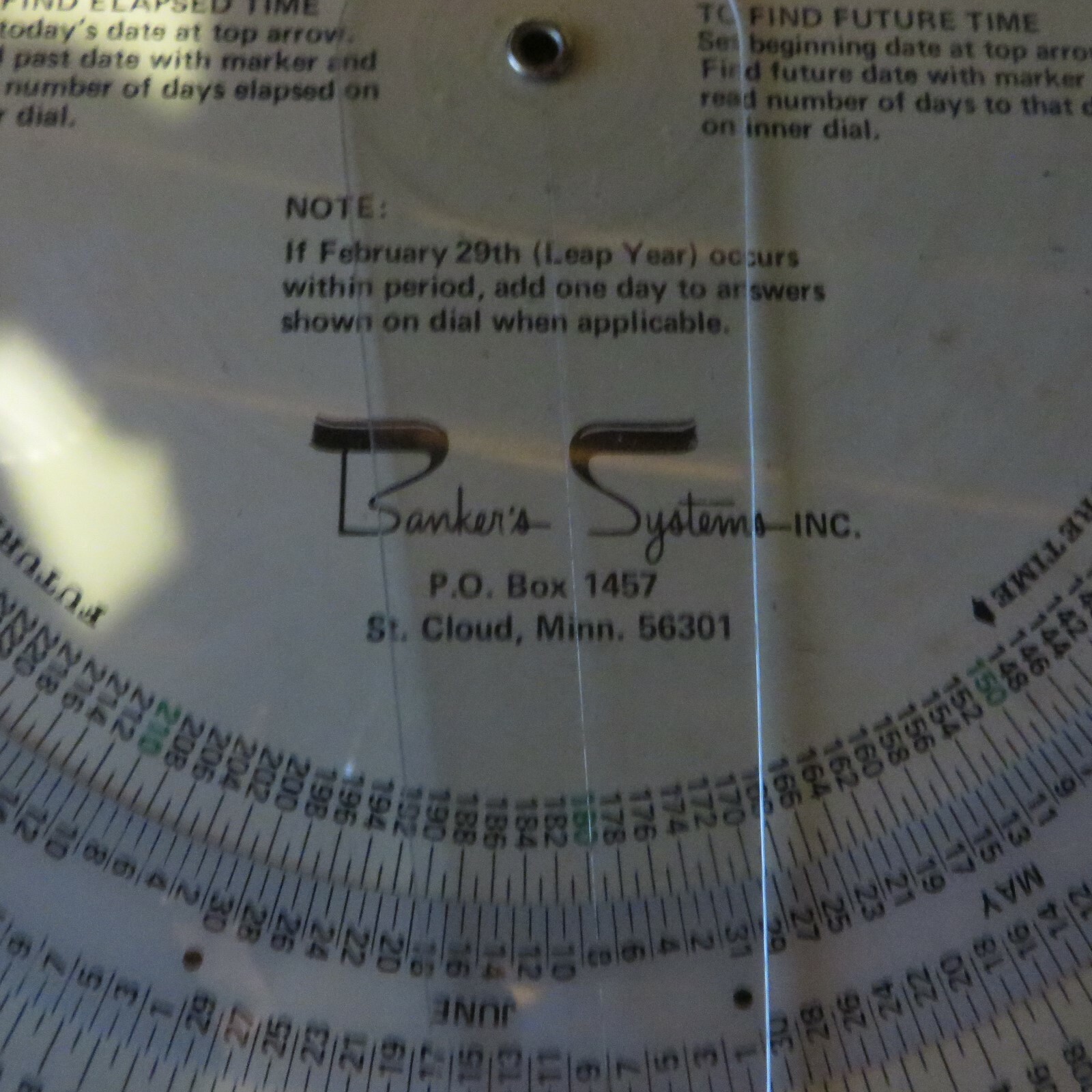 VINTAGE INSTANT TIME FINDER BAKER;S SYSTEMS INC.