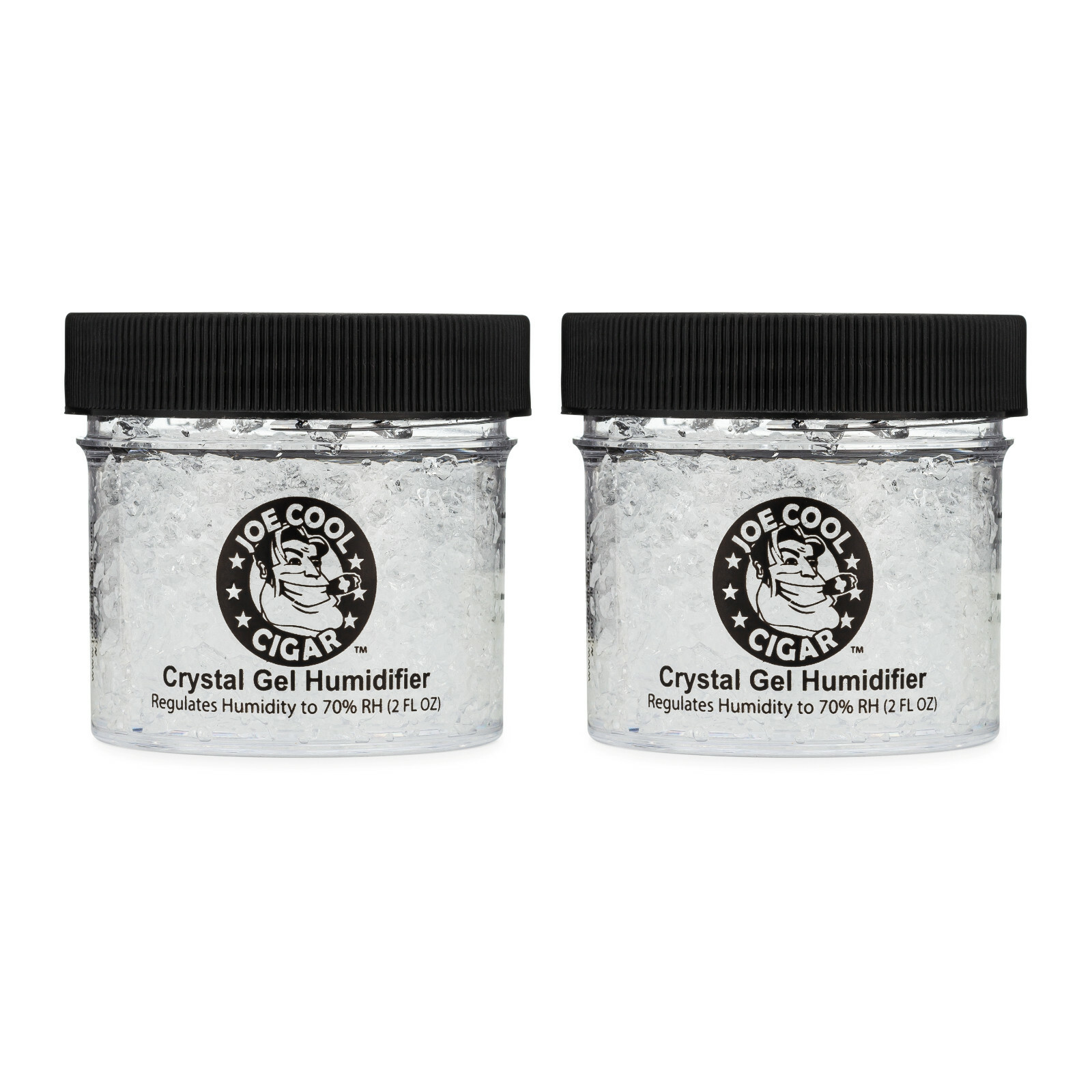 Crystal Gel 2 oz Humidifier Jar for Cigar Humidors - 2 PACK - Joe Cool Cigar