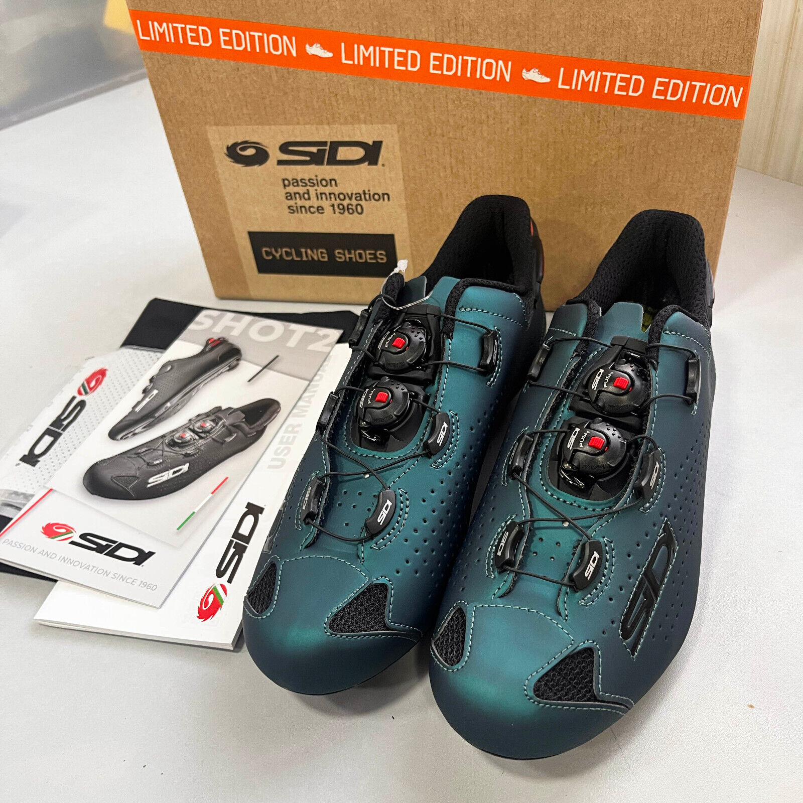 Sidi SHOT 2 Limited Edition Road Cycling Shoes EU43 (Deep Teal) Sidi SHOT 2 Limited Edition Road Cycling Shoes EU43 (Deep Teal)