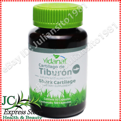 SHARK CARTILAGE 50 CAPSULES CARTILAGO DE TIBURON JOINT KNEE PROBLEMS VIDANAT