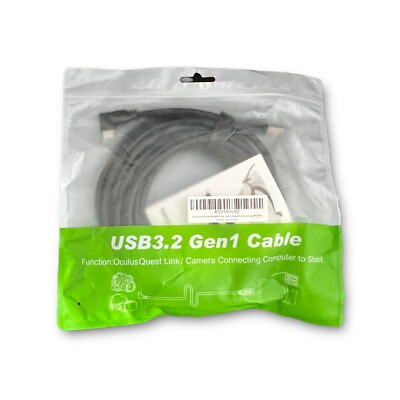 Link Cable 16FT Compatible for Oculus/Meta Quest 2/1, USB 3.2 Gen 1 Type A to C