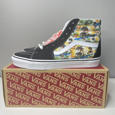 VANS Unisex Sk8-Hi Aloha Black White 