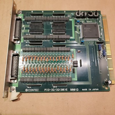 Contec PIO-32/32(98)E I/O Interface Board P/N 9801D 32-Inputs 32-Outputs C-Bus