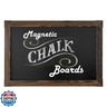 Loddie Doddie Magnetic Chalkboard Sign - 20 x 30 in Rustic Wood Frame - Easy-Erase Surface and Chalkboard Calendar for Wall - Magnet Board for Wall