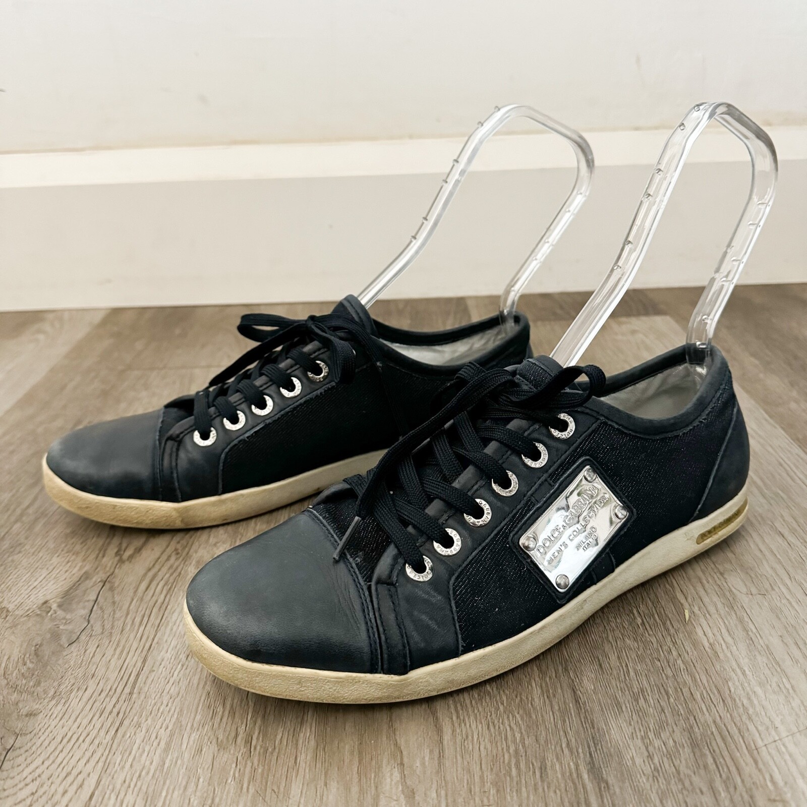 Dolce & Gabbana Navy Blue Low Top Sneaker Mens 8.5 | eBay