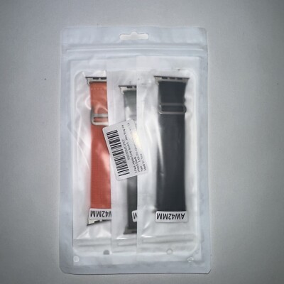 3 Pack Alpine Loop Sports Band Men Strap For  iWatch  Bands New LAK-PG-42mm