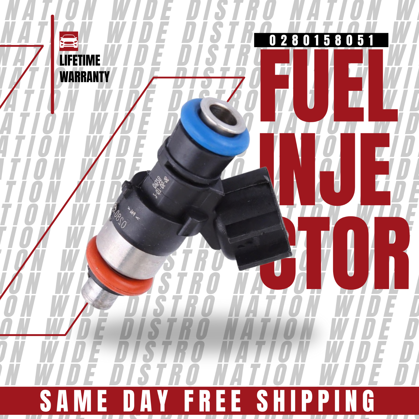1x OEM NEW AURUS Fuel Injector for 2008-2009 Pontiac G8 6.0L V8 0280158051