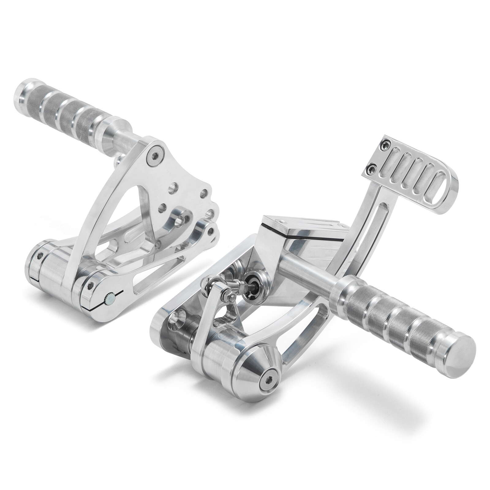 Polishing Foot Forward Controls for Harley Softail FLST FLSTC