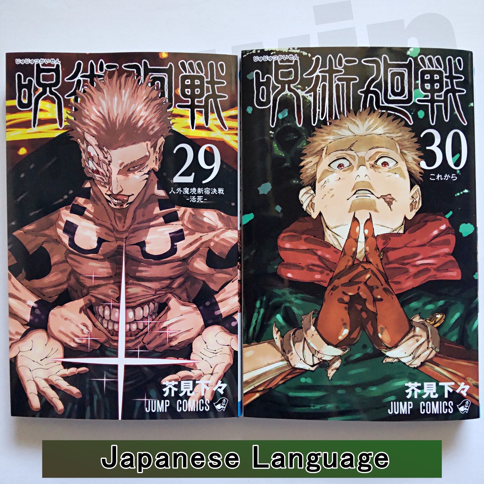 Jujutsu Kaisen Vol.29, 30 Japanese Manga Comic Book Shonen