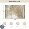 Ashler Abstract Rug, 4x6 Area Rugs, Modern Abstract Area Rug for Living Room, Bedroom, Kitchen Dining Room, Office, Brown White Home Decor, Non-Slip and Machine Washable Rugs, Carpet Decoration