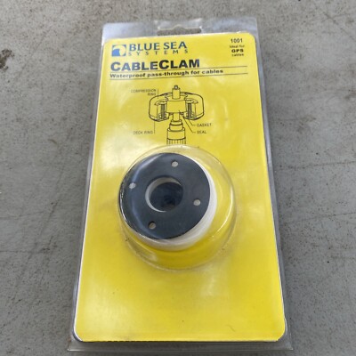 BLUE SEA #1001  CABLE CLAMP / CABLE CLAM - Ideal For GPS Cables New