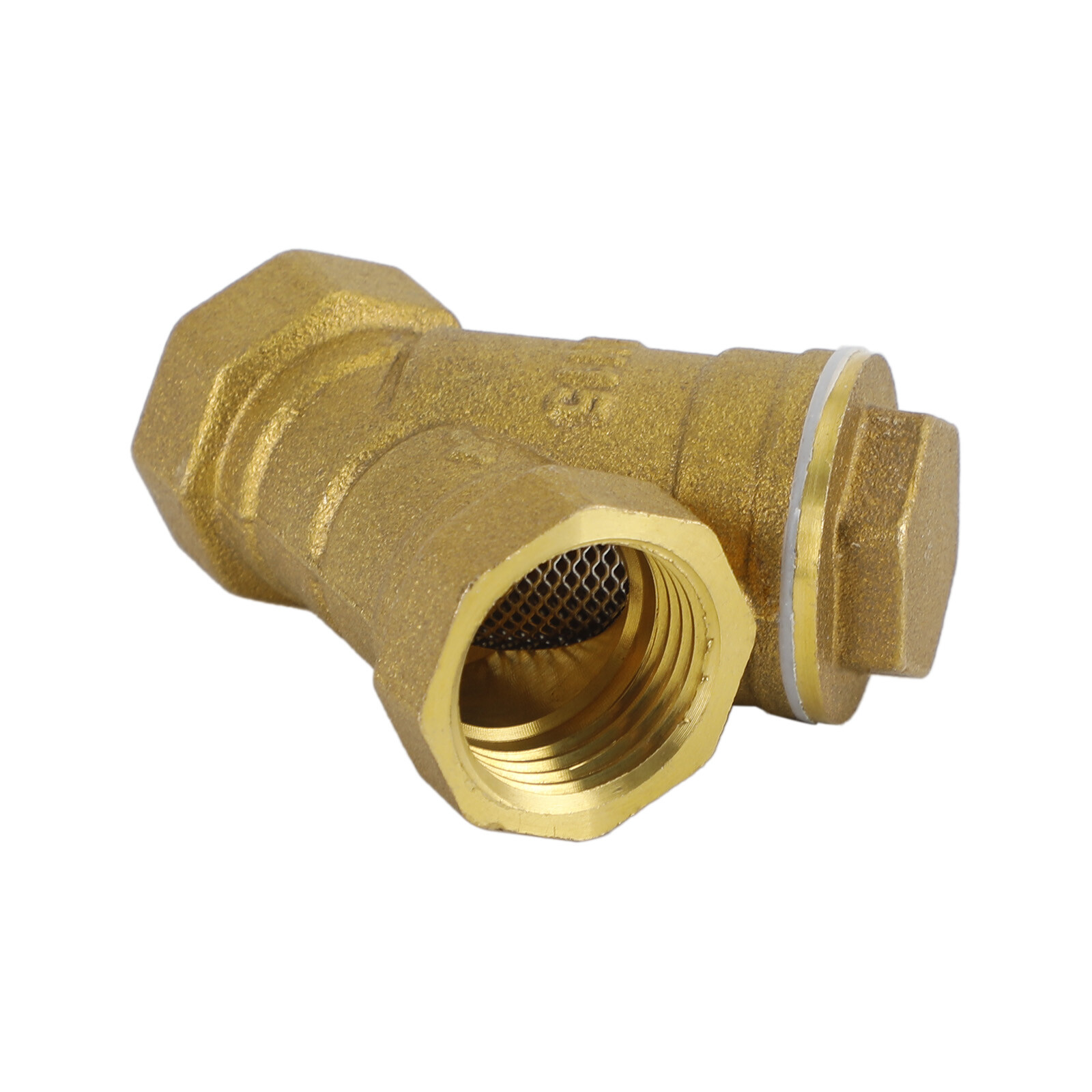 1/2" NPT Thread Y Shaped Brass Strainer Filter Valve Connector For Water Oil UE