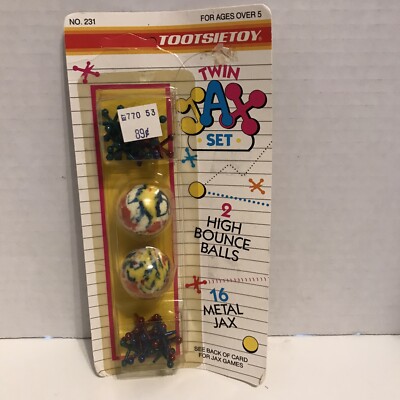 Vintage 1989 Tootsie Toy Twin Jax Set - No.231 - Made in USA - New Sealed