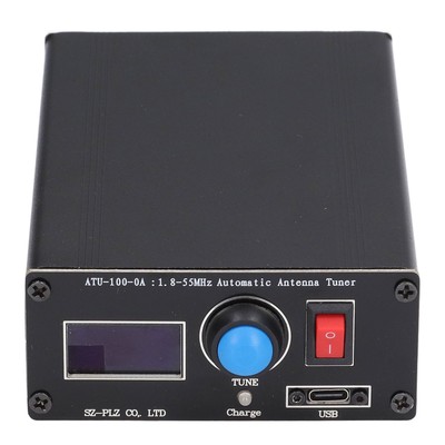 Automatic Antenna Tuner 0.96inch Display USB Charging Radio Tuner 1.8-55Mhz YSE