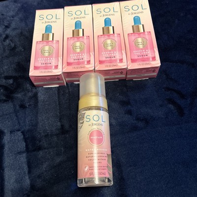Lot Of SOL By JERGENS DEEPER BY THE DROP SERUM   SUNLESS TANNING Face + Body