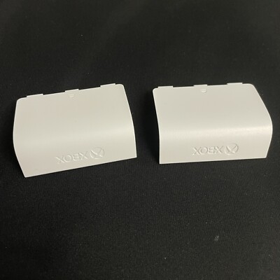 2X OEM Battery Back Door Lid Cover Replacement White For Xbox Series Controller