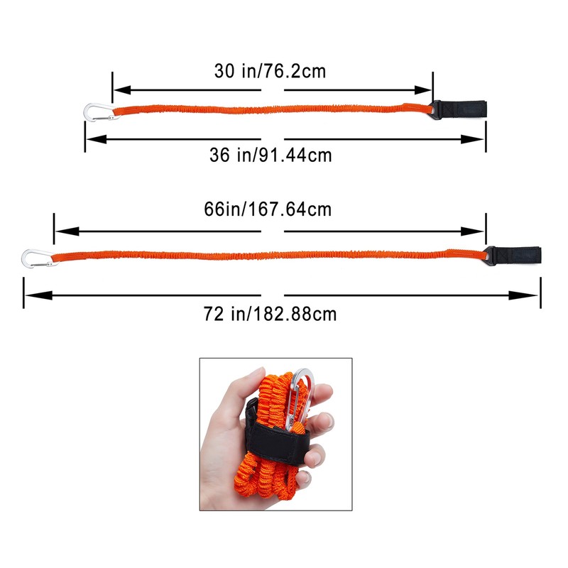 Paddle Leash 2Pcs Lightweight Kayak Oar Holder For Kayaking Fishing Adjustable