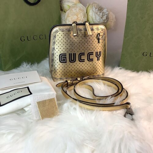 GUCCI SEGA Calfskin Stars Mini Dome Shoulder Bag Gold | eBay GUCCI SEGA Calfskin Stars Mini Dome Shoulder Bag Gold | eBay