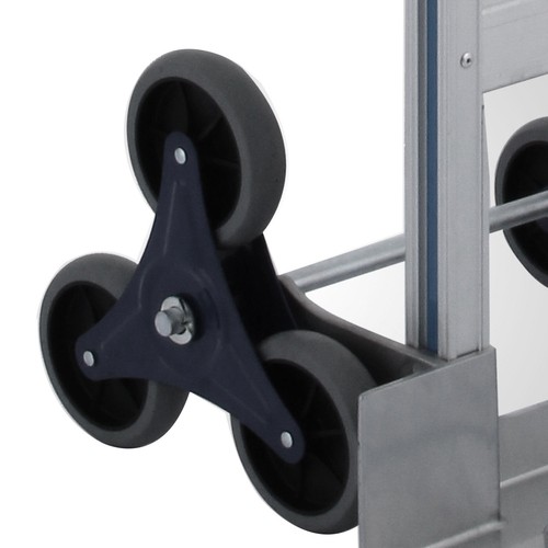 2 IN 1 Stair Climbing Hand Truck Heavy Duty 650lbs Aluminum Cart Dolly W/ Wheels