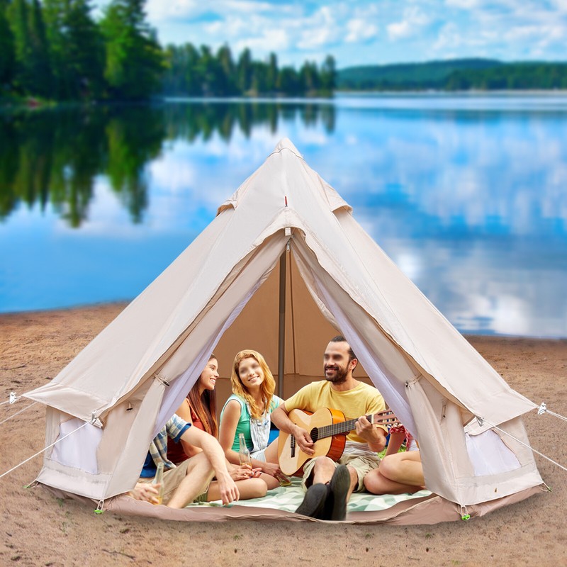 Luxury Glamping Tent All Year Living Polyester Cotton Bell Tent