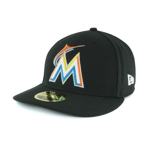 [70360648] Mens New Era MLB Low Profile Authentic 5950 — Miami Marlins Home 2017