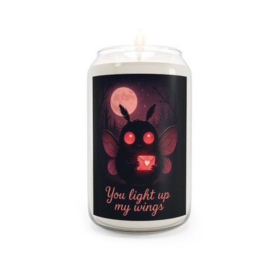 Mothman Scented Candle, Cryptid Candle, Valentines day candle, Cryptid Gift
