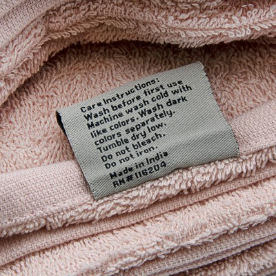 Gold Coast Ring Spun Cotton Bath Sheet in Petal Pink, 2 Pack
