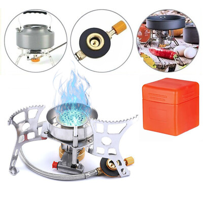 3900W Portable Backpacking Camping Gas Stove With Piezo Igni