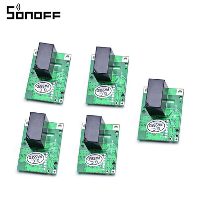 5x SONOFF Smart Wifi Switch RE5V1C 5V DC DIY Wireless Remote Switch Relay Module
