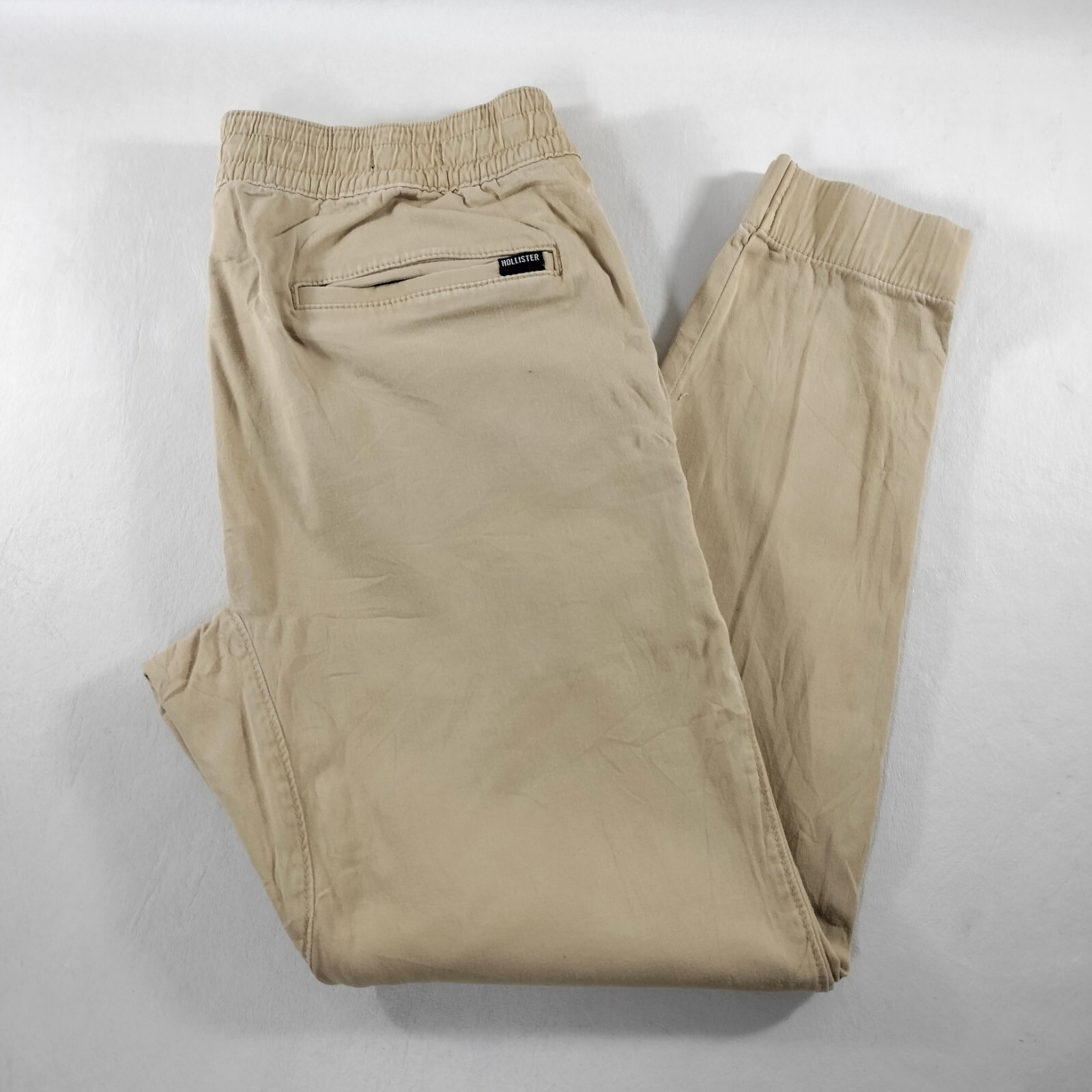 Hollister Advanced Stretch Skinny Jogger Beige Khaki Pants