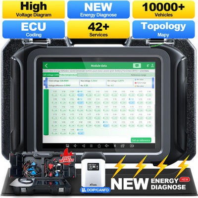 2024 XTOOL D9 EV Car Auto Bidirectional Diagnostic Scanner Tool Topology Mapping