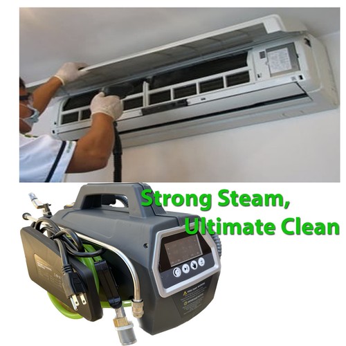Hot Steam Cleaning HVAC Coil Bathroom Sterilize Disinfection Pressure Sprayer