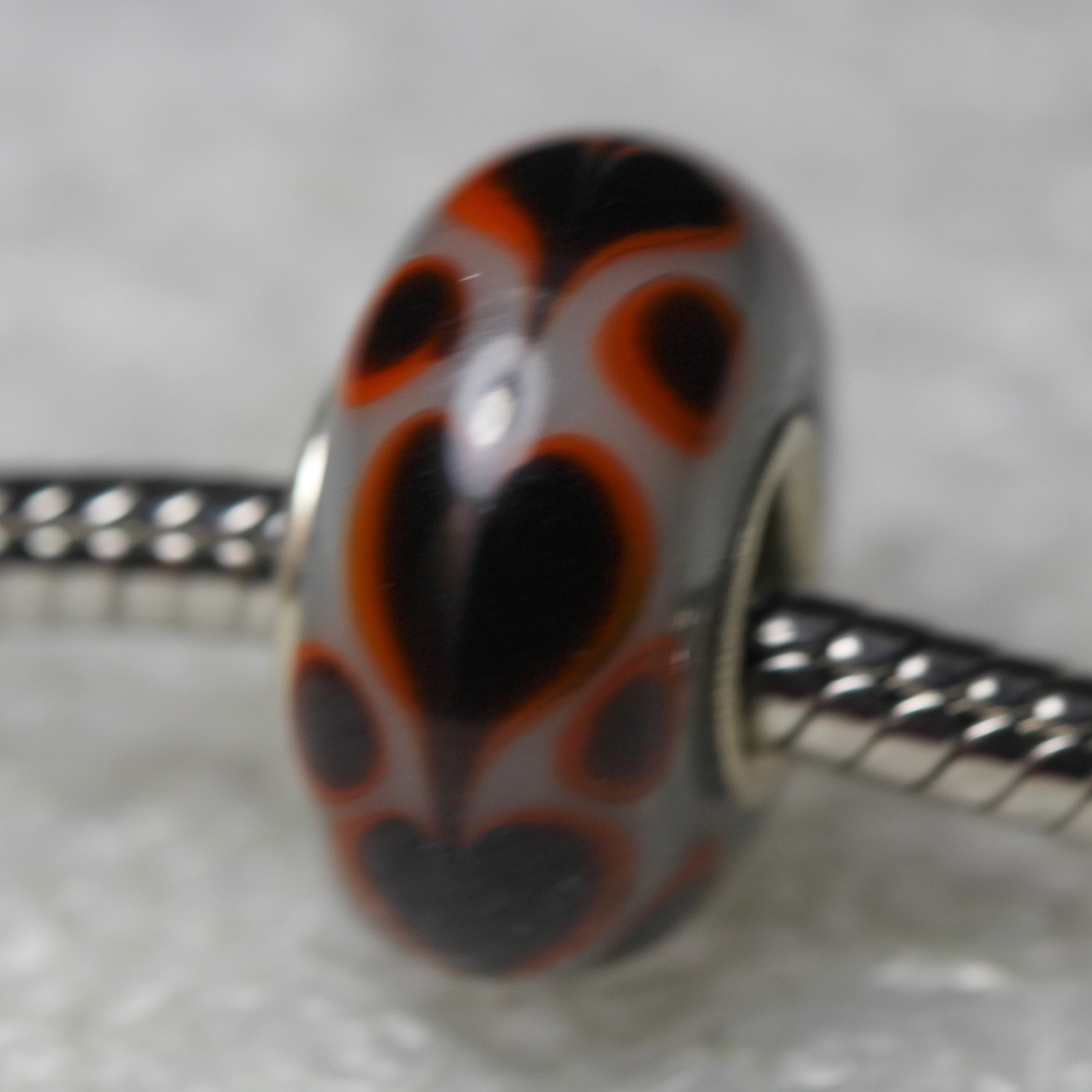 Single Core European Murano Style Glass Bead-
